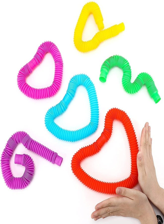 FEDDE Big Size Fidget Pop Tube Toys for Kids Pack of 6 Pcs pop tubs ( First Quality Products and Big Size and Sounds and Stretch) - Image 3